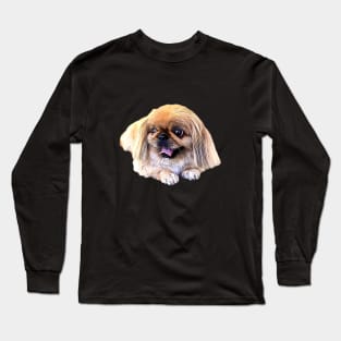 Pekingese Dog Long Sleeve T-Shirt